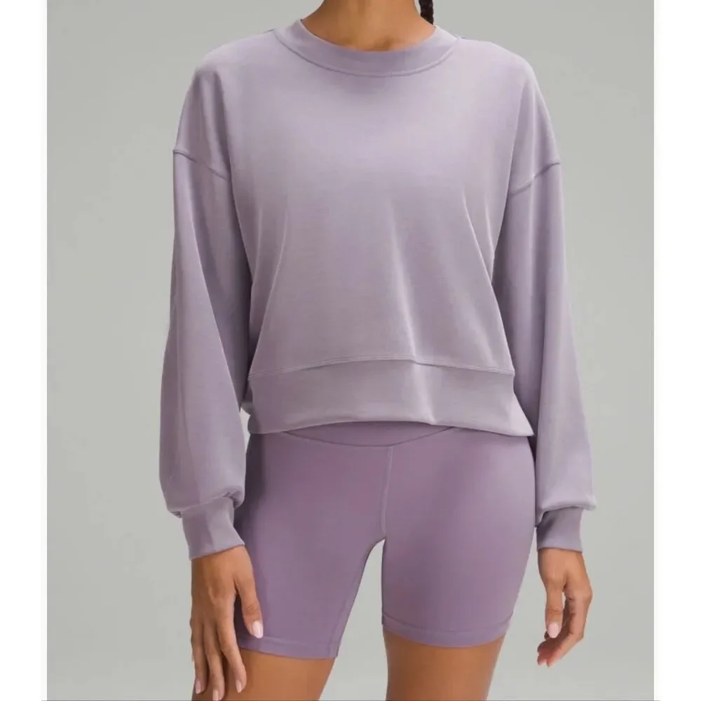 Lululemon Perfectly Oversized Cropped Crew Softstreme 8